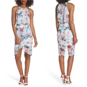 💲🔻NWT NORDSTROM Sweet Floral Drape Blouson Dress